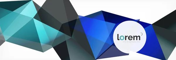 Vector colorat fundal triunghi geometric, design banner de cristal — Vector de stoc