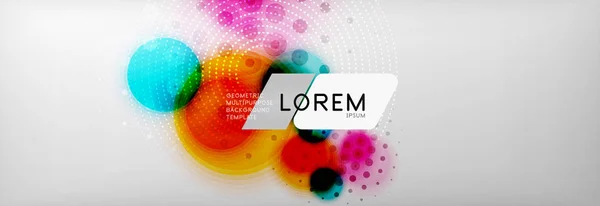 Hintergrund abstrakt - verschwommene punktierte Farbkreisform, Techno-Blasen — Stockvektor