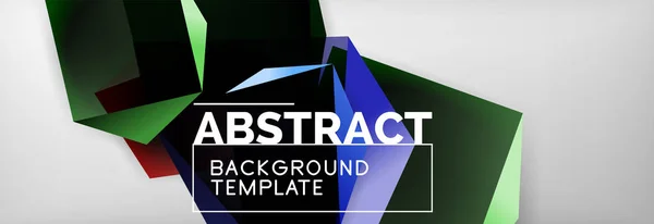 Dark 3d triangulaire basse poly formes fond abstrait — Image vectorielle