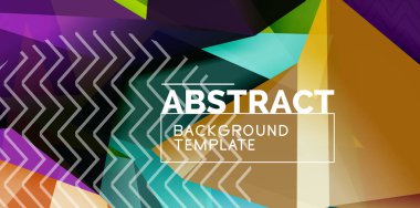 Düşük poli tasarım 3d üçgen şekli arka plan, mozaik soyut tasarım şablonu