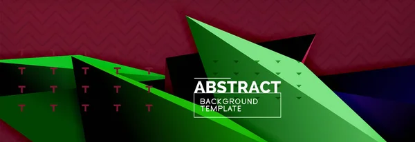 3d vecteur triangulaire minimaliste abstrait conception de fond — Image vectorielle