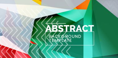 Düşük poli tasarım 3d üçgen şekli arka plan, mozaik soyut tasarım şablonu