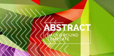 Düşük poli tasarım 3d üçgen şekli arka plan, mozaik soyut tasarım şablonu