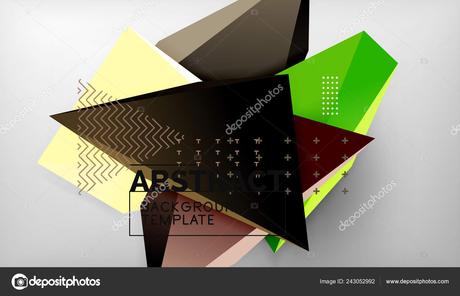 Conception De Fond Geometrique Triangle 3d Modele D Affiche Moderne Image Vectorielle Par Akomov C Illustration