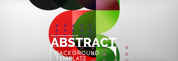 Cirklar och halvcirklar abstrakt bakgrund, circle design business mall — Stock vektor