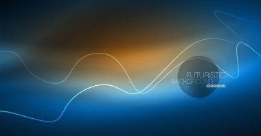 Soyut dalga koyu, parlak hareket üzerinde parlayan, Noel ve yeni yıl alan ışık sihirli. Techno arka plan