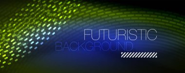 Arka plan, vektör duman etkisi tasarım dijital akan dalga parçacıklar soyut