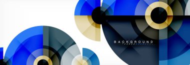 Geometrik daire arka plan, yaratıcı geometrik duvar kağıdı.