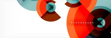 Geometrik daire arka plan, yaratıcı geometrik duvar kağıdı.