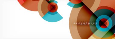 Geometrik daire arka plan, yaratıcı geometrik duvar kağıdı.