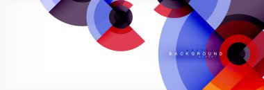 Geometrik daire arka plan, yaratıcı geometrik duvar kağıdı.