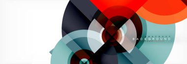 Geometrik daire arka plan, yaratıcı geometrik duvar kağıdı.