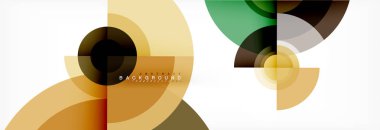 Geometrik daire arka plan, yaratıcı geometrik duvar kağıdı.