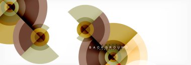 Geometrik daire arka plan, yaratıcı geometrik duvar kağıdı.