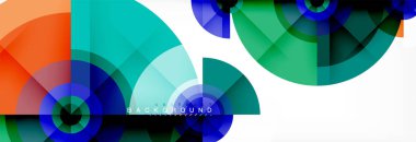 Geometrik daire arka plan, yaratıcı geometrik duvar kağıdı.