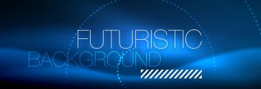 İçini kaplamak çizmek, yuvarlak parlak neon daire çizgi nokta tarzı siyah arka plan üzerine soyut. Neon soyut yuvarlak daire Magic neon ışıkları ve parlak nokta