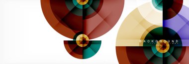 Geometrik daire arka plan, yaratıcı geometrik duvar kağıdı.