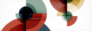 Geometrik daire arka plan, yaratıcı geometrik duvar kağıdı.