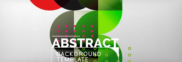 Kreise und Halbkreise abstrakten Hintergrund, Kreis Design Business-Vorlage — Stockvektor