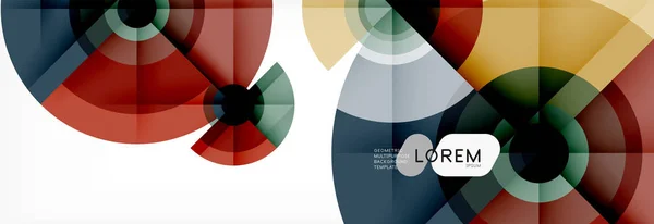 Cirkel van geometrische abstracte achtergrond, creatieve geometrische wallpaper. — Stockvector