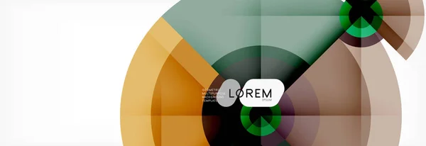 Runde Kreise und Dreiecke abstrakter Hintergrund — Stockvektor