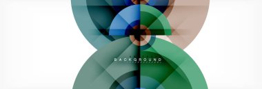 Geometrik daire arka plan, yaratıcı geometrik duvar kağıdı.