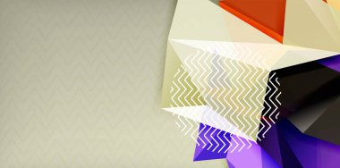 Üçgen düşük poli arka plan tasarım