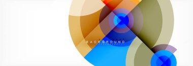 Geometrik daire arka plan, yaratıcı geometrik duvar kağıdı.