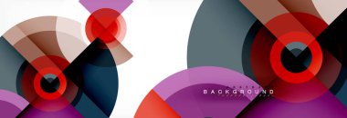 Geometrik daire arka plan, yaratıcı geometrik duvar kağıdı.