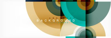 Vektör daire kompozisyon, geometrik en az tasarlamak