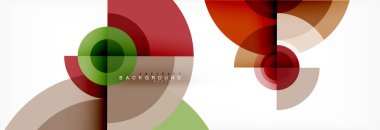 Geometrik daire arka plan, yaratıcı geometrik duvar kağıdı.