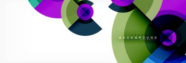 Geometrik daire arka plan, yaratıcı geometrik duvar kağıdı.