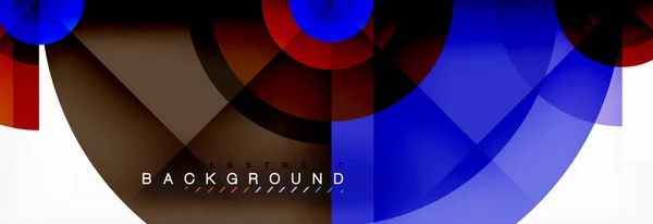 Ελάχιστη γεωμετρική κύκλους και τρίγωνα αφηρημένα φόντο, techno μοντέρνο σχεδιασμό, πρότυπο αφίσα — Διανυσματικό Αρχείο
