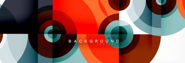 Geometrik daire arka plan, yaratıcı geometrik duvar kağıdı.