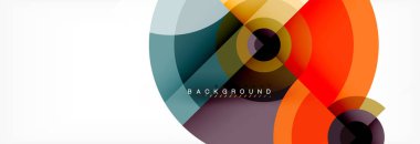 Geometrik daire arka plan, yaratıcı geometrik duvar kağıdı.