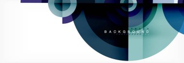 Yuvarlak daireler ve üçgenler arka plan