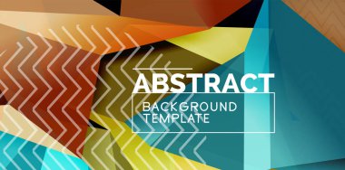 Düşük poli tasarım 3d üçgen şekli arka plan, mozaik soyut tasarım şablonu