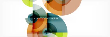 Modern tasarım, kapak, şablon, broşür, el ilanı için üçgen şekiller ile arka plan daire.