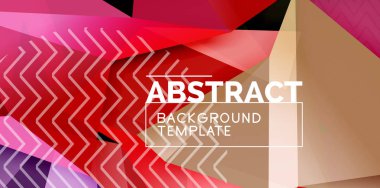 Düşük poli tasarım 3d üçgen şekli arka plan, mozaik soyut tasarım şablonu