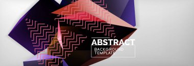 Karanlık 3d üçgen düşük poli şekiller arka plan soyut