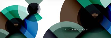 Geometrik daire arka plan, yaratıcı geometrik duvar kağıdı.