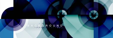 Yuvarlak daireler ve üçgenler arka plan