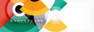 Daire geometrik kompozisyon arka plan tasarımı, kapak, şablon, broşür, el ilanı.