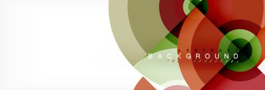 Daire geometrik kompozisyon arka plan tasarımı, kapak, şablon, broşür, el ilanı.