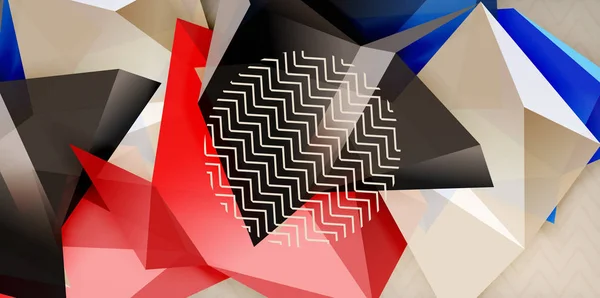 Conception triangulaire bas fond poly — Image vectorielle