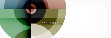 Geometrik daire arka plan, yaratıcı geometrik duvar kağıdı.