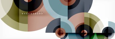 Geometrik daire arka plan, yaratıcı geometrik duvar kağıdı.