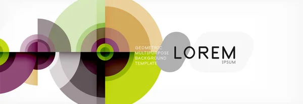 Abstrait fond cercle design — Image vectorielle