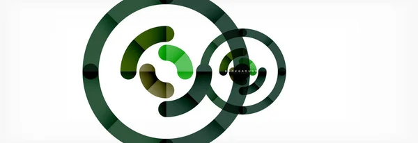 Circulo lineal redondo formas fondo — Vector de stock