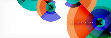 Geometrik daire arka plan, yaratıcı geometrik duvar kağıdı.